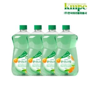 [알뜰리필세트] 은나노스텝 시즌3 다용도 1100ml 4개