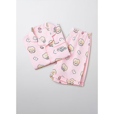 스파오키즈 [키즈] (망그러진곰) 반팔 파자마(LIGHT PINK)_SPPPF25KU3