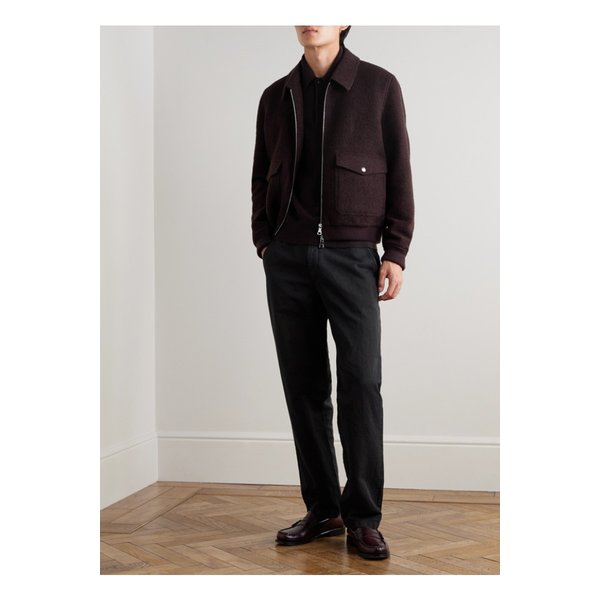 미스터 피 마이크 스트레이트 레그 코튼 리넨 블렌드 트윌 팬츠 46376663162908556