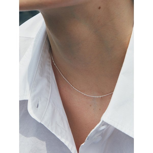 [면세점 품절대란][925 silver] Un.silver.72 / boule necklace (2 color)