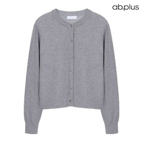 [ab.plus/신상] 라운드넥 기본 무지 니트 가디건 (LSZ1MY81A)