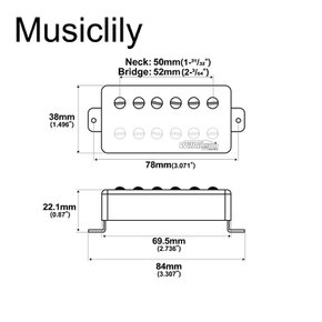 Wilkinson Arnico 5 PAF PU USA SG (2 빈티지 햄 배커 픽업 에피폰 레스 폴 일렉트릭 기타 용