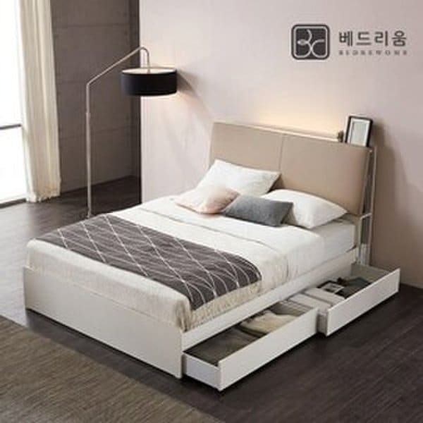 금성침대 베드리움 듀엣 센서LED 수납침대Q-릴렉서 허리특허 유로탑(M.H)