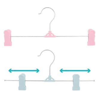 제이큐 집게형 바지 옷걸이 팬츠행거 행거 의류걸이 다용 1P X ( 10매입 )