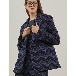 Double Collar Pointed Jacket_BLUE WAVE