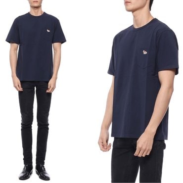 메종키츠네 22FW 남성 프로필 폭스 반팔티셔츠 (GM00116KJ0008_P480_22F)