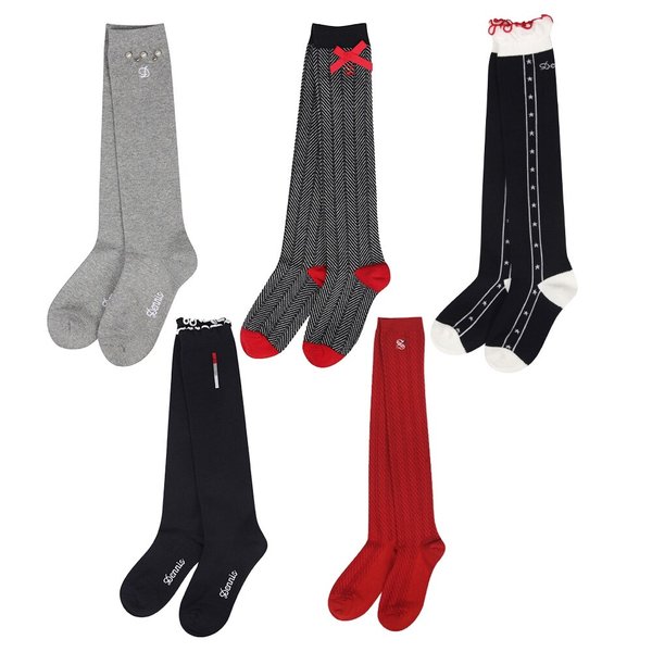 [DENNIS] 여성 골프양말 포인트 니삭스 5종 택1