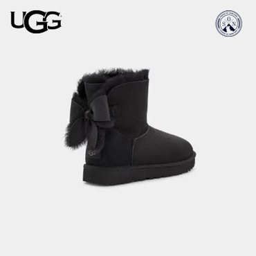 UGG [해외] 어그 미국 본사 정품 여성 클래식 헤리티지 보우 블랙