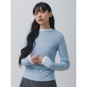 스판 베이직 레이어드 롱 슬리브 티셔츠 BK4999 (5 COLOR)