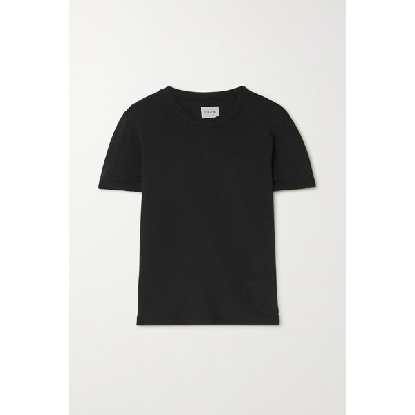 케이트 에밀루 코튼 저지 티셔츠 블랙 1647597289287473