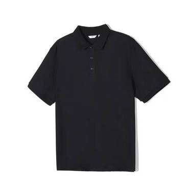 닥스 25SS 노티그 립변형 카라 티셔츠 블랙(OLS1T1TS103K1)