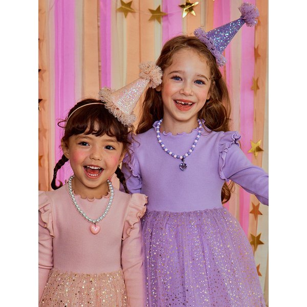 쁘띠 스텔라 꼬깔 헤어밴드(Pink/Purple)