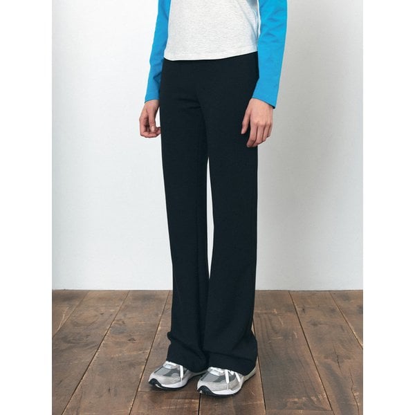 SIPT7183 컴포트 부츠컷 밴딩 팬츠_Black
