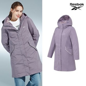  [REEBOK] NEW 리복 6LAYER 후드 여성 롱패딩 라일락 B