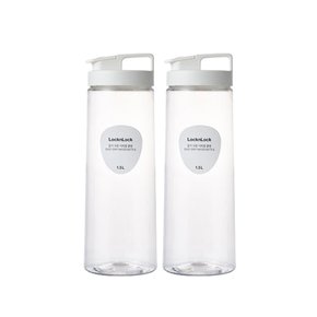 락앤락 몸체에 홈이 있어 잡기 쉬운 식탁물병 화이트 1.5L x 2개