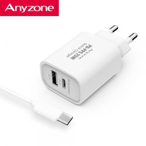 MG/ ANYZONE USB-PD PPS/QC3.0 25W 2포트 GaN 충전기