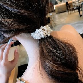 진주 로프 머리끈 헤어밴드 귀여운 데일리 (9290005A)