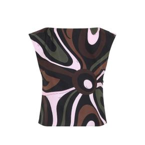 푸치 abstract print silk blouse 12269226262792 TP725624747