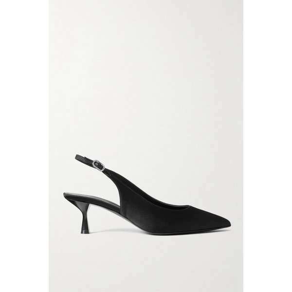 스텔라매카트니 블랙 새틴 슬링백 펌프스 46376663162963913