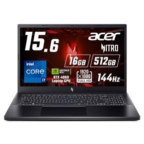 에이서 니트로 V 15 지포스 RTX 4060 노트북 GPU 15.6 코어 i7 16GB 512GB SSD HD 144Hz IPS