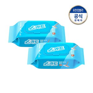 유한킴벌리 스카트 물걸레청소포 베이직 대형 30매 2팩