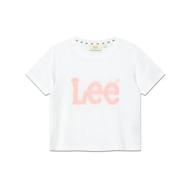 LEE 우먼 빅 트위치 로고 크롭 티셔츠 핑크 LE2502ST60PI