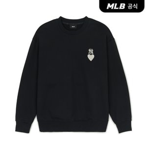 MLB [코리아공식] 하트 오버핏 맨투맨 NY (Black)