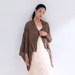 시스루 숄 플리츠 가디건_PPCDS226009