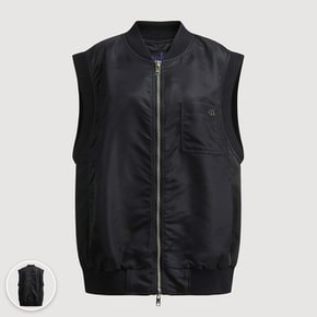 스트레치 집업 포켓 롱 베스트 LYVAM26100