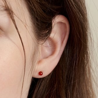 Hei [천우희 착용][sv925] red onyx earring