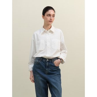 댄크디어 Washing cotton shirt - White