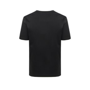 [23SS] [Online Limited]블랙 변형 스플릿넥 반팔 티셔츠 HUTS3B931BK