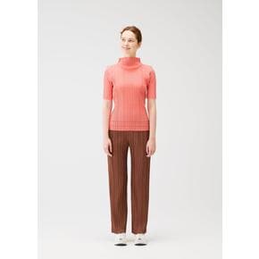 26SS 플리츠플리즈 스트레이트 팬츠 PP66JF38144 BROWN DOM