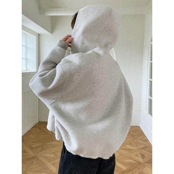 [단독][전채연 PICK][9차리오더] Urban hooded handmade coat - Ivory