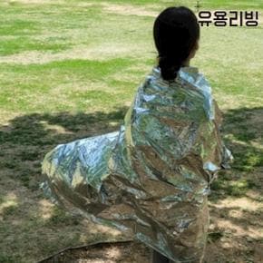 비상 은박 담요 방풍 방수 캠핑 조난 생존 용품