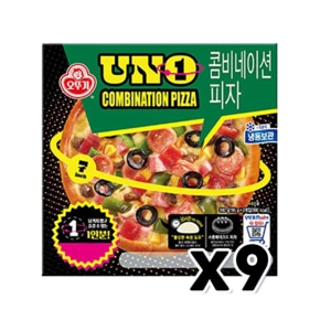 오뚜기 UNO 콤비네이션피자 간편즉석조리 195g x 9개