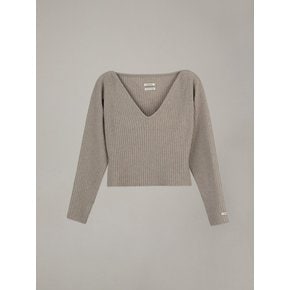 RACCOON VOLUME KNIT_OAT GRAY