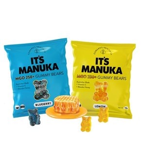 잇츠마누카 꿀 젤리 레몬,블루베리맛 2종 혼합구성 IT`S MANUKA 50gX2(봉)