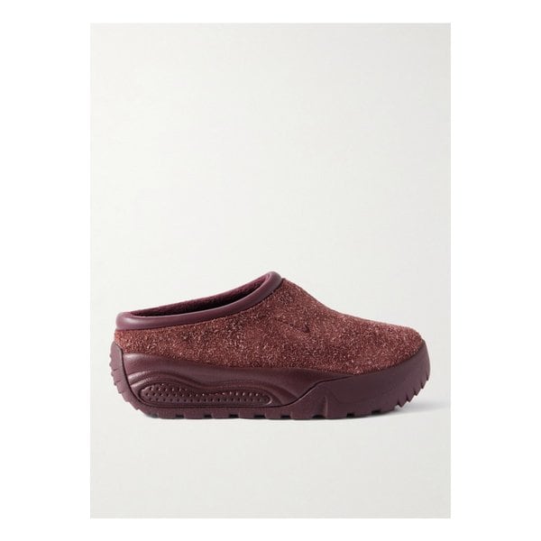 Acg 루퍼스 가죽 트리밍 스웨이드 슬립온 스니커즈 버건디 1647597350538392