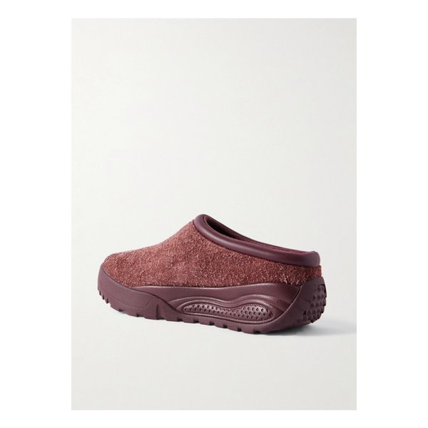 Acg 루퍼스 가죽 트리밍 스웨이드 슬립온 스니커즈 버건디 1647597350538392