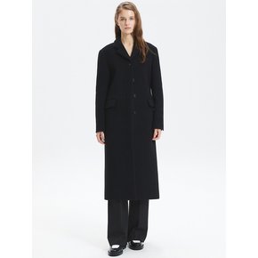 SLIM WOOL SINGLE COAT_BLACK