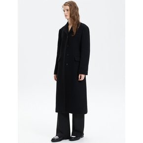 SLIM WOOL SINGLE COAT_BLACK