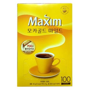 맥심 모카골드 마일드 (블랙커피) 100Tx6박스