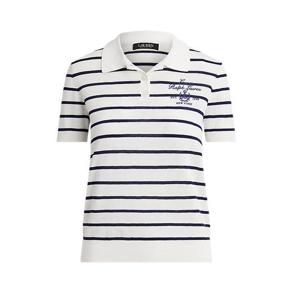 스트라이프 코튼 블렌드 폴로 스웨터(WMLRSWESN820191100)