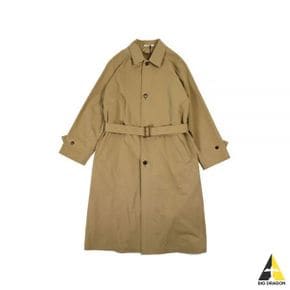 오라리 FINX HARD TWIST GABARDINE SOUTIEN COLLAR COAT (A22AC01FB BEIGE CHAMBRAY)