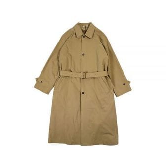 오라리 오라리 FINX HARD TWIST GABARDINE SOUTIEN COLLAR COAT (A22AC01FB BEIGE CHAMBRAY)