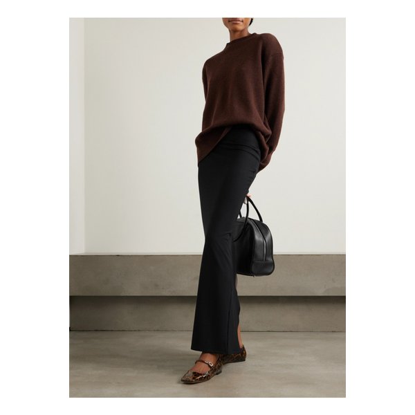 스트레치 마이크로 모달 저지 맥시 스커트 블랙 1647597345447874