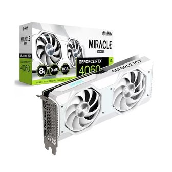 에스투씨엔아이 이엠텍 지포스 RTX 4060 MIRACLE WHITE D6 8GB