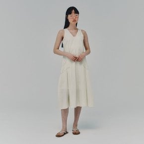 Stitched Nylon Dress_CREAM