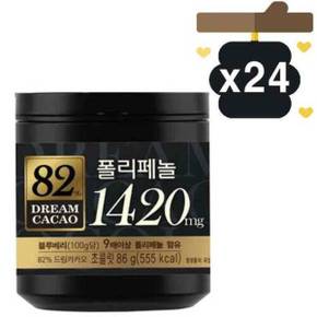 롯데 드림 카카오 초콜릿 82% 1420 86g x 24통